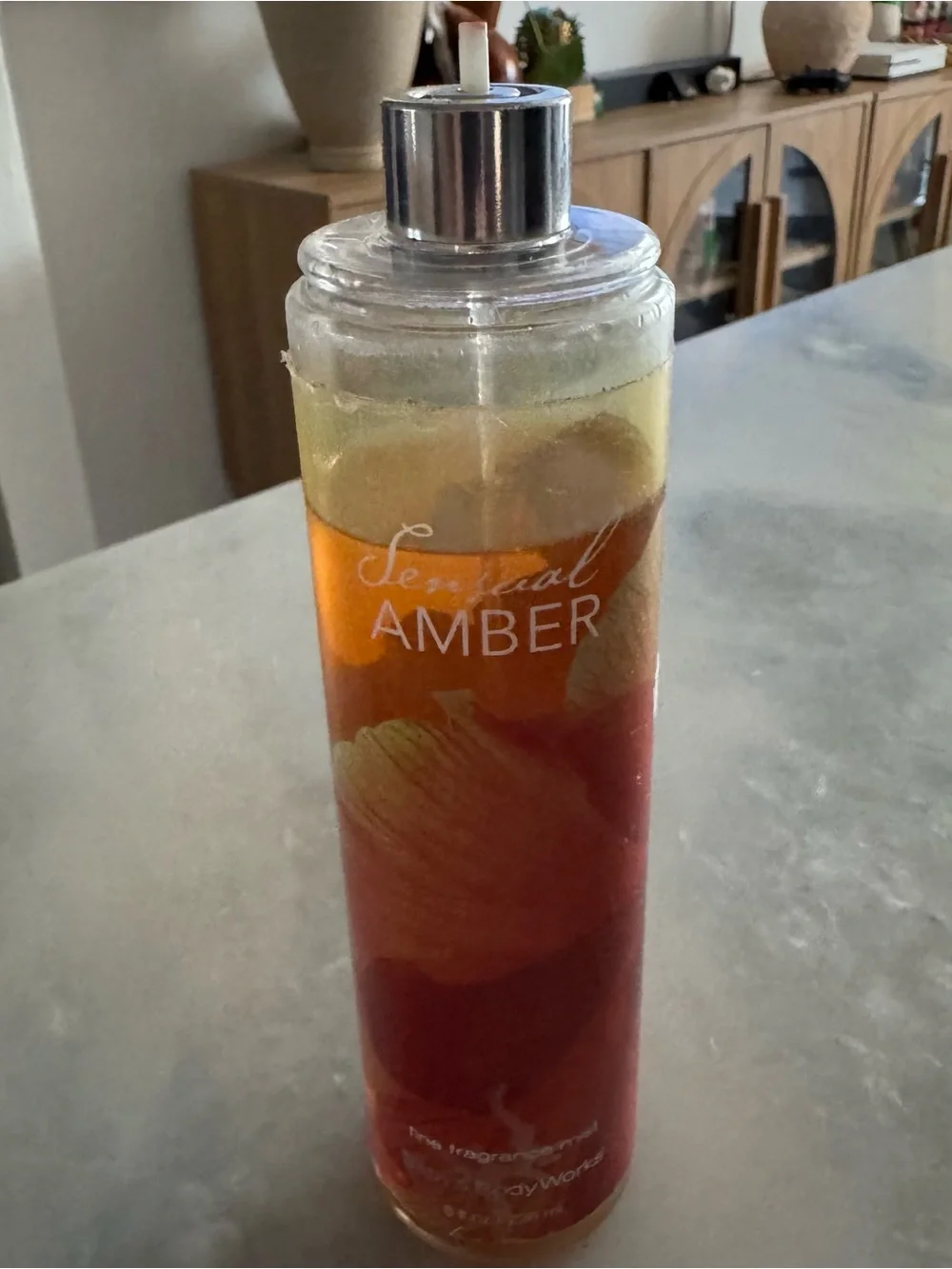 Bath Body Works SENSUAL AMBER Fine Fragrance Mist Spray FLAW